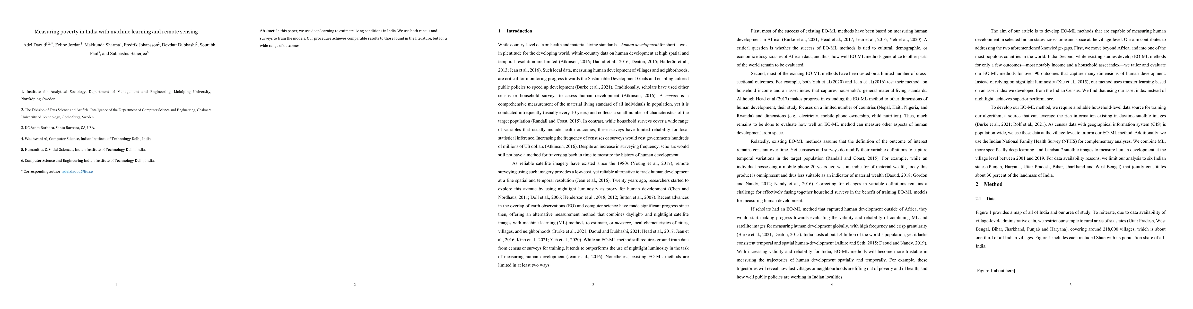 Thumbnail for Measuring poverty in India with machine learning and remote sensing