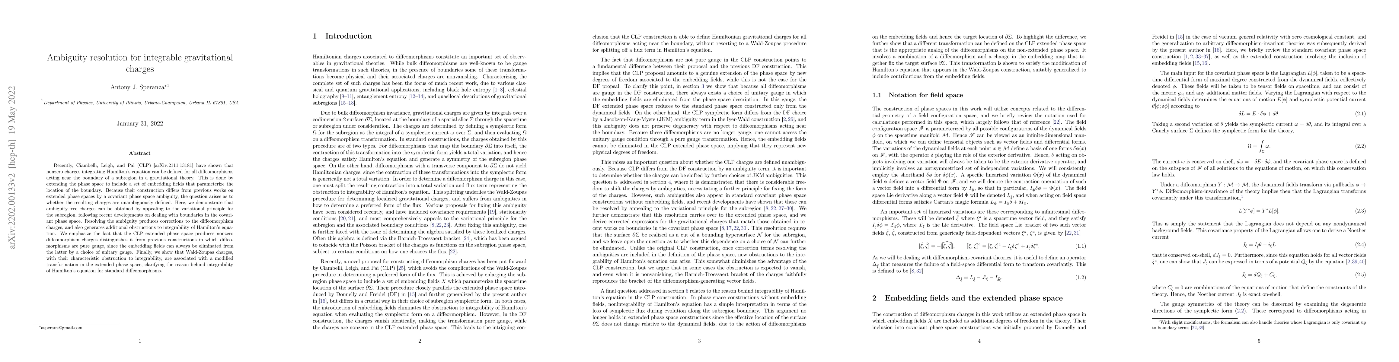 Thumbnail for Ambiguity resolution for integrable gravitational charges