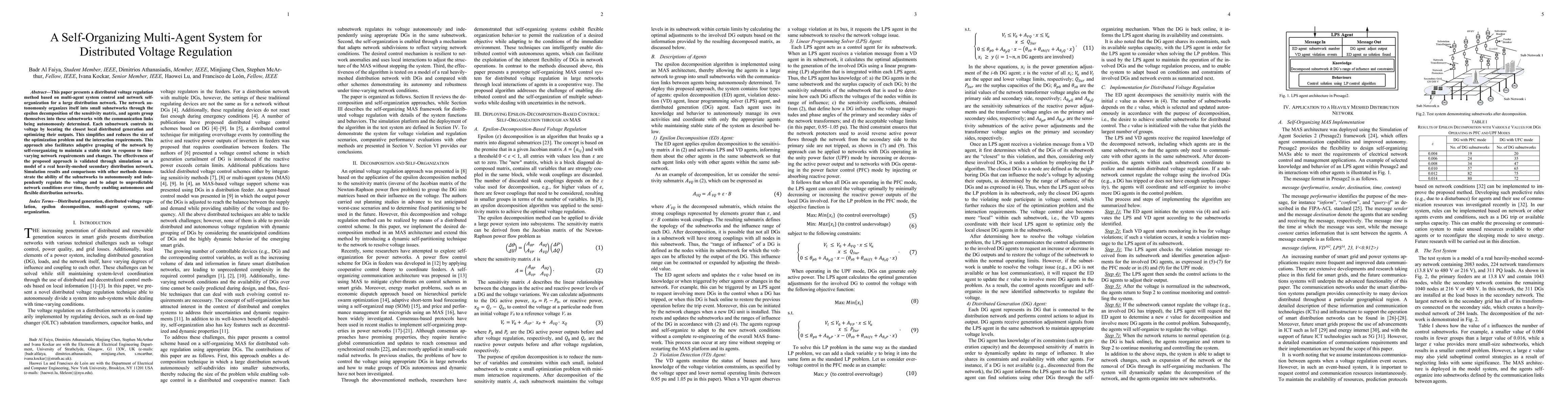 Thumbnail for A self-organizing multi-agent system for distributed voltage regulation