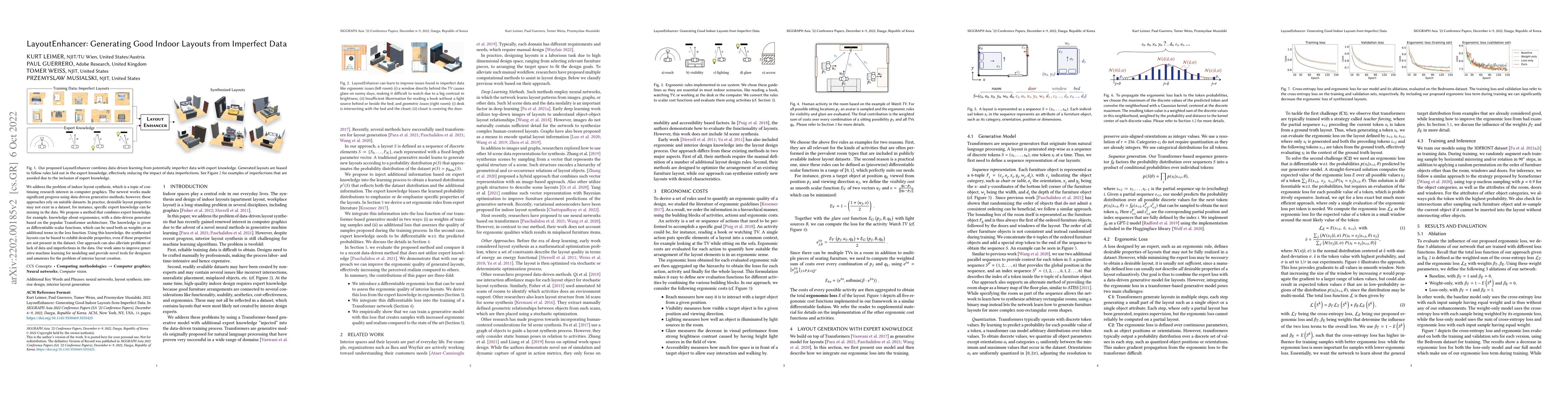 Thumbnail for LayoutEnhancer: Generating Good Indoor Layouts from Imperfect Data