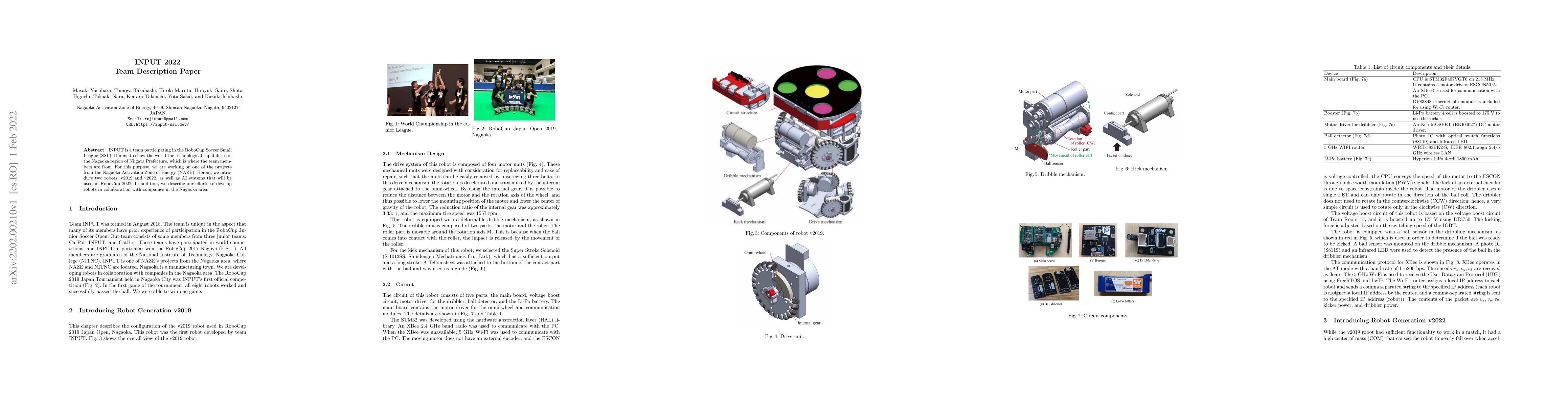 Thumbnail for INPUT Team Description Paper in 2022