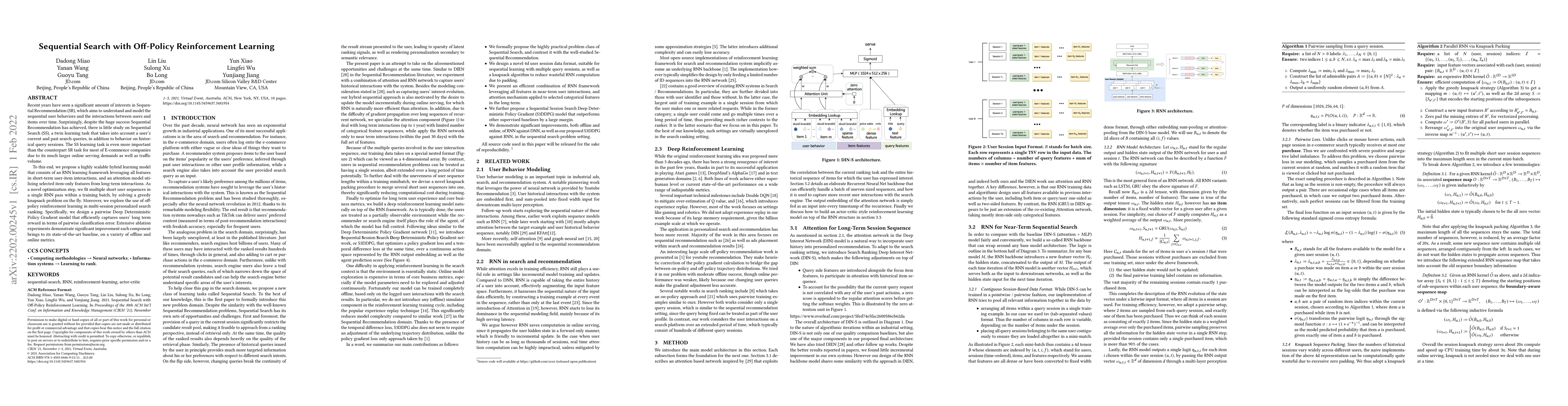 Thumbnail for Sequential Search with Off-Policy Reinforcement Learning