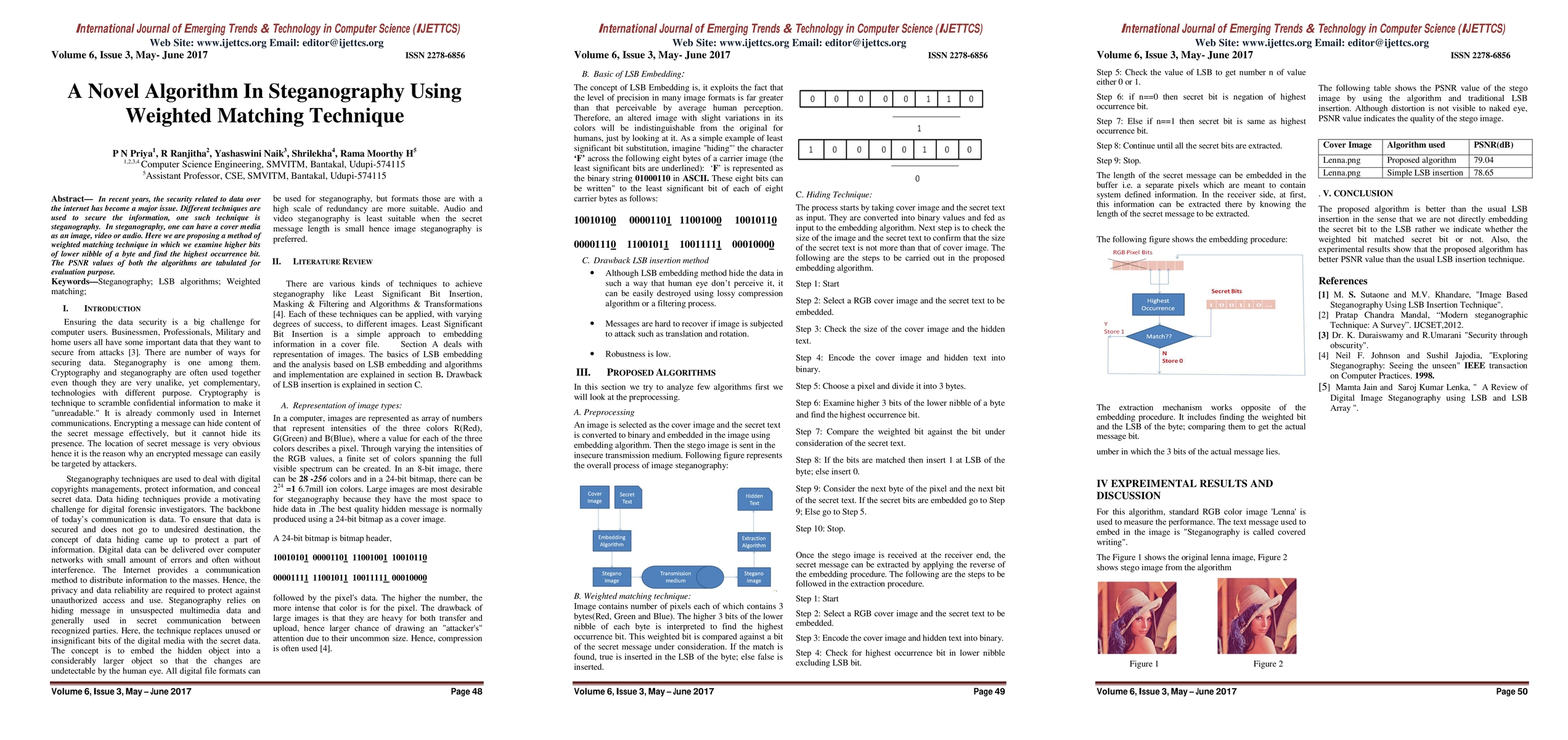 Thumbnail for A Novel Algorithm In Steganography Using Weighted Matching Technique
