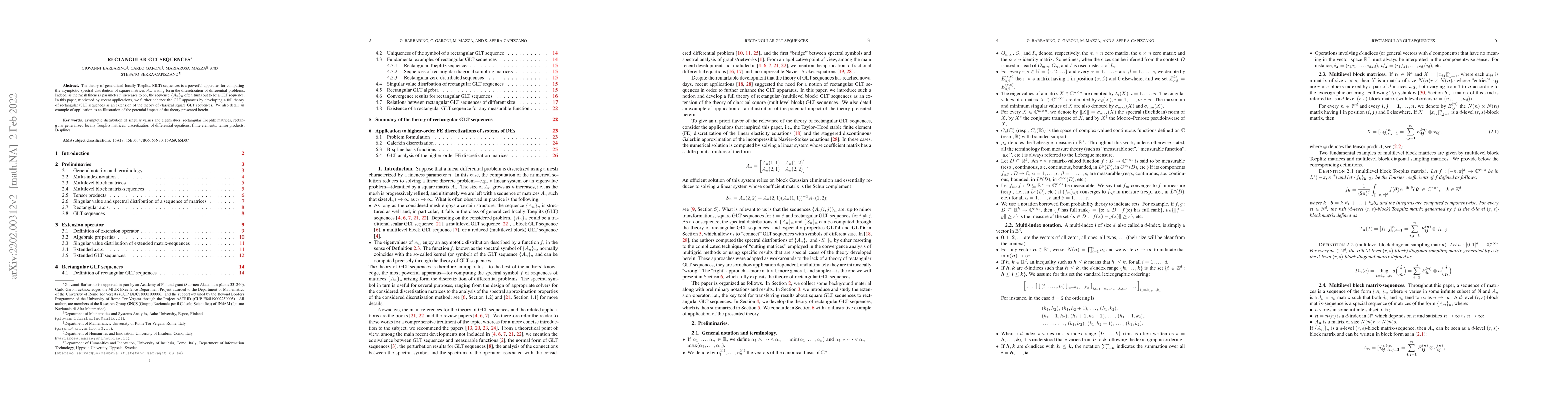 Thumbnail for Rectangular GLT Sequences