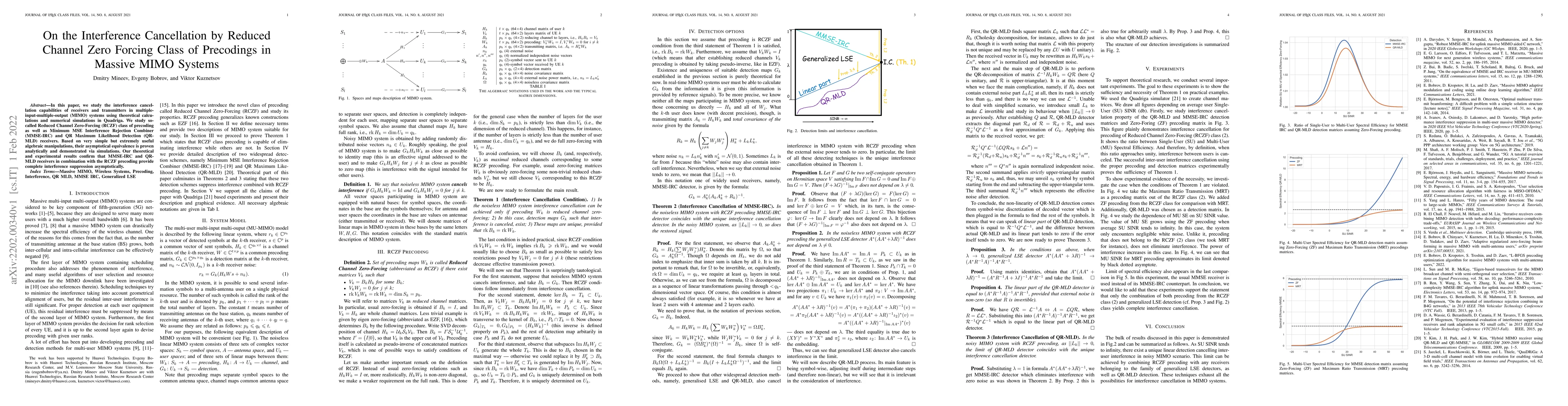 Thumbnail for On the Interference Cancellation by Reduced Channel Zero Forcing Class
  of Precodings in Massive MIMO Systems