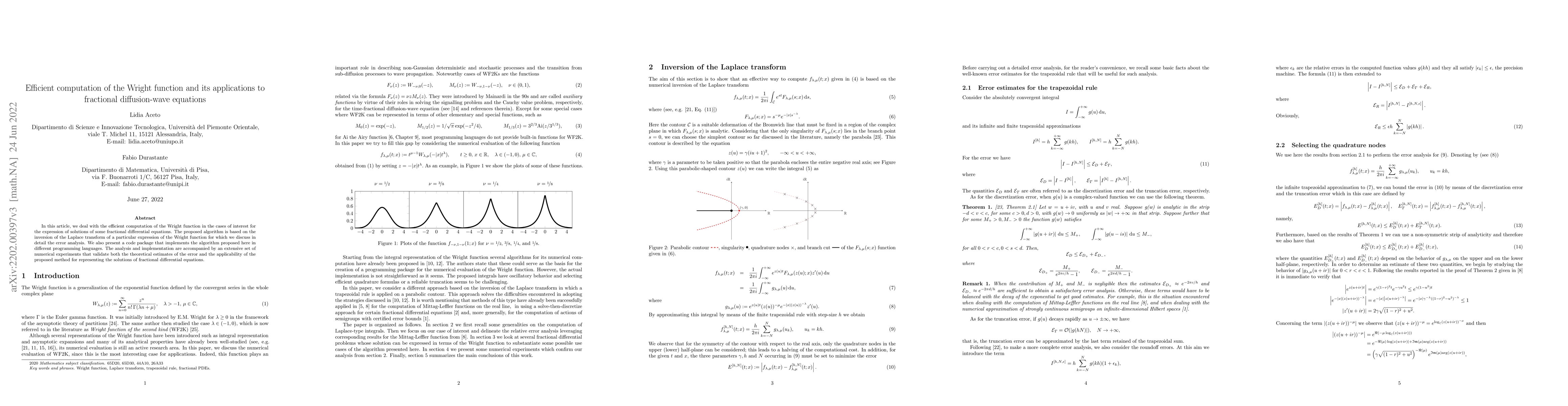 Thumbnail for Efficient computation of the Wright function and its applications to
  fractional diffusion-wave equations