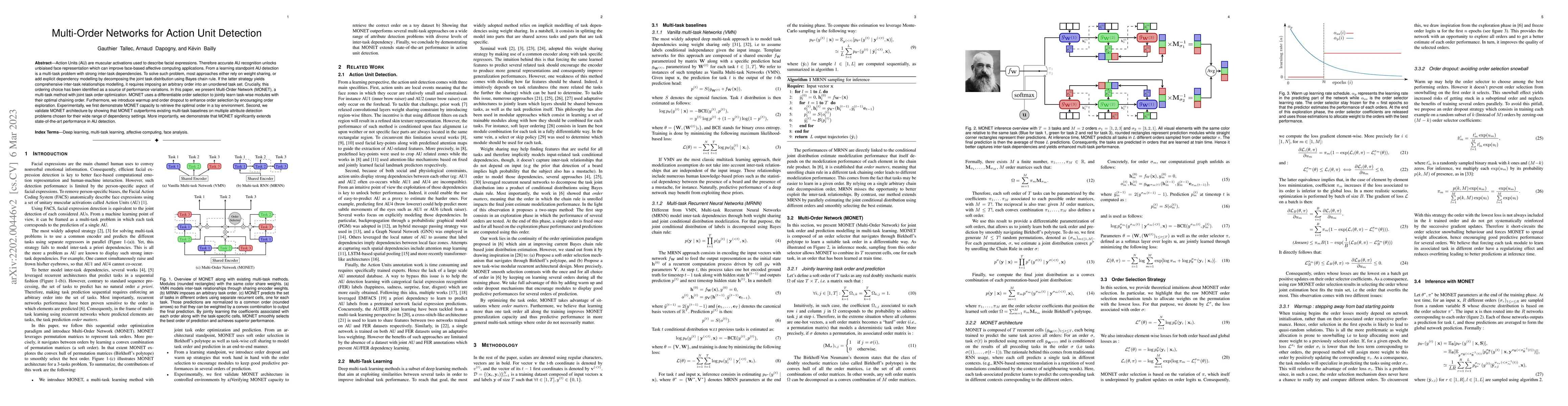 Thumbnail for Multi-Order Networks for Action Unit Detection