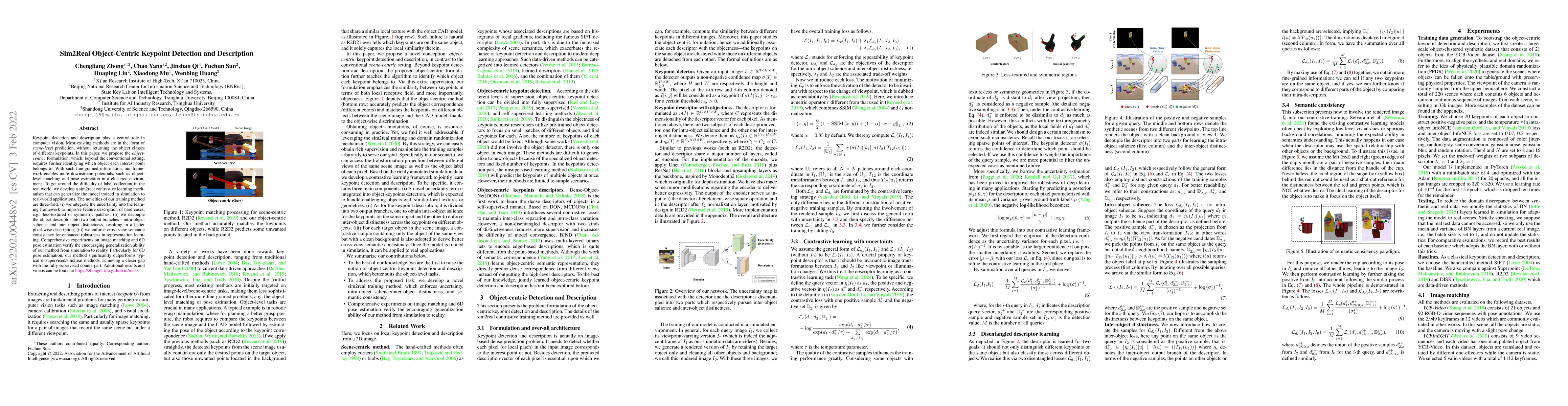Thumbnail for Sim2Real Object-Centric Keypoint Detection and Description
