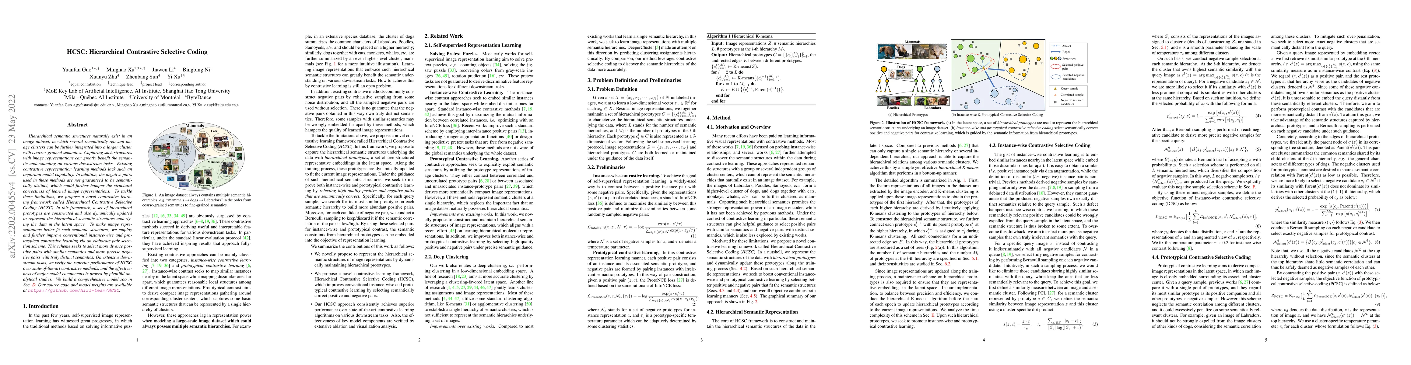 Thumbnail for HCSC: Hierarchical Contrastive Selective Coding