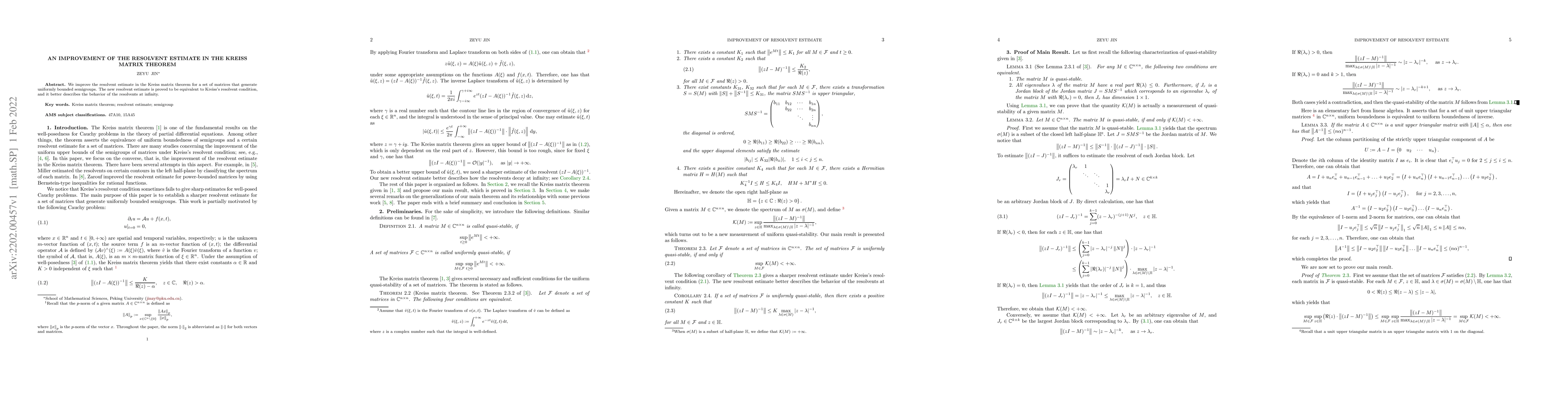 Thumbnail for An Improvement of the Resolvent Estimate in the Kreiss Matrix Theorem