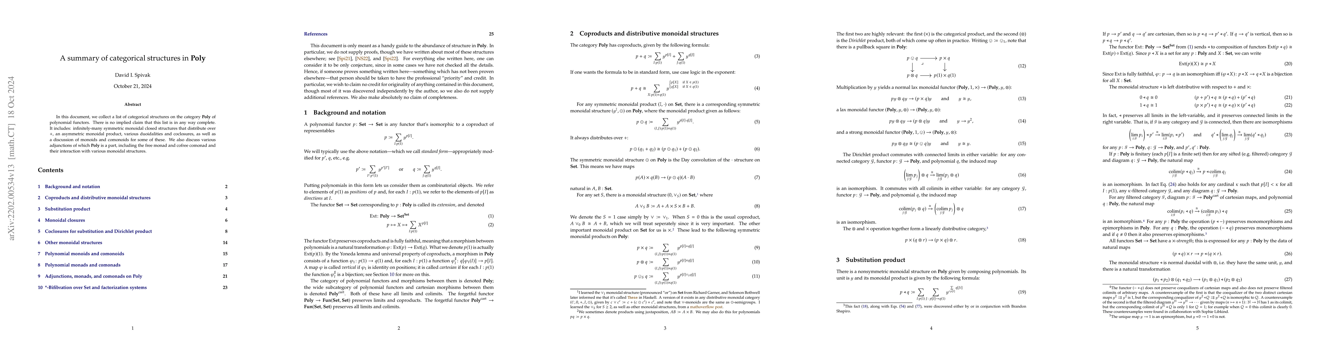 Thumbnail for A reference for categorical structures on $\mathbf{Poly}$