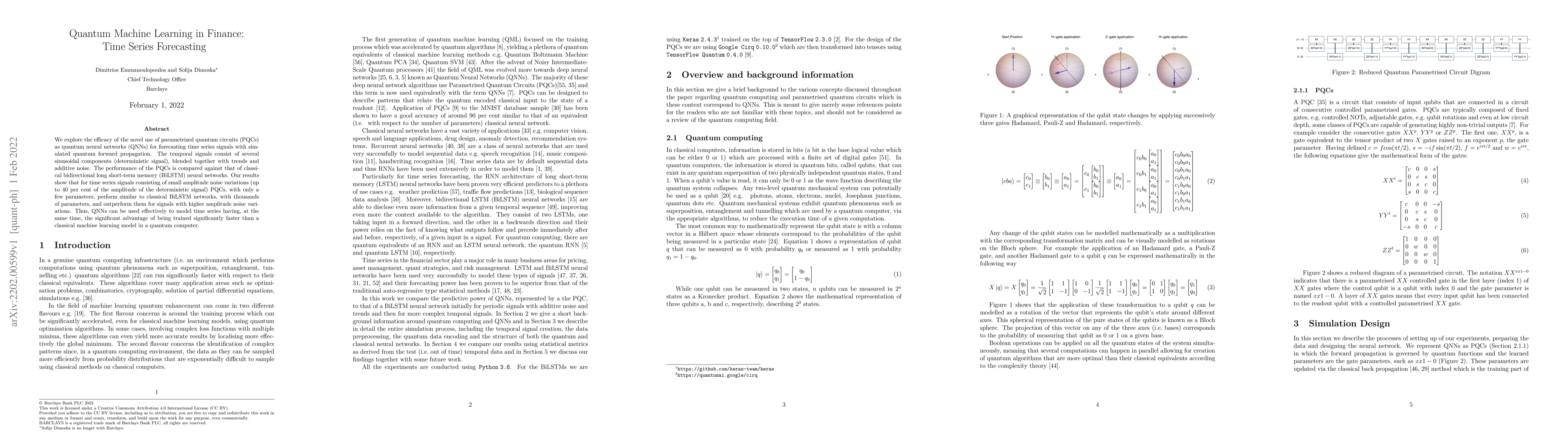 Thumbnail for Quantum Machine Learning in Finance: Time Series Forecasting