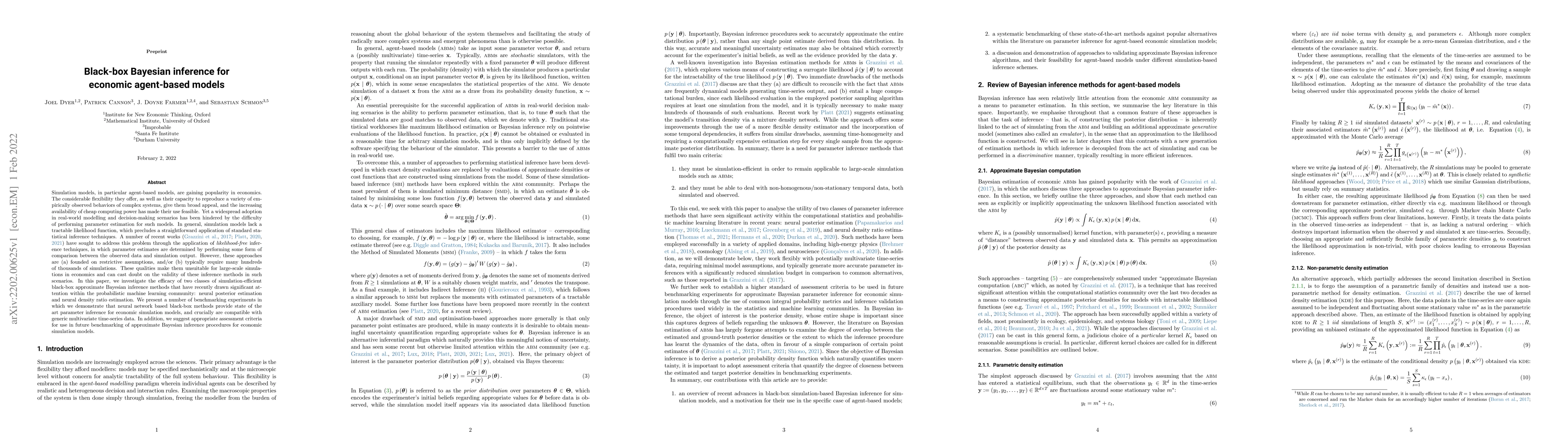 Thumbnail for Black-box Bayesian inference for economic agent-based models