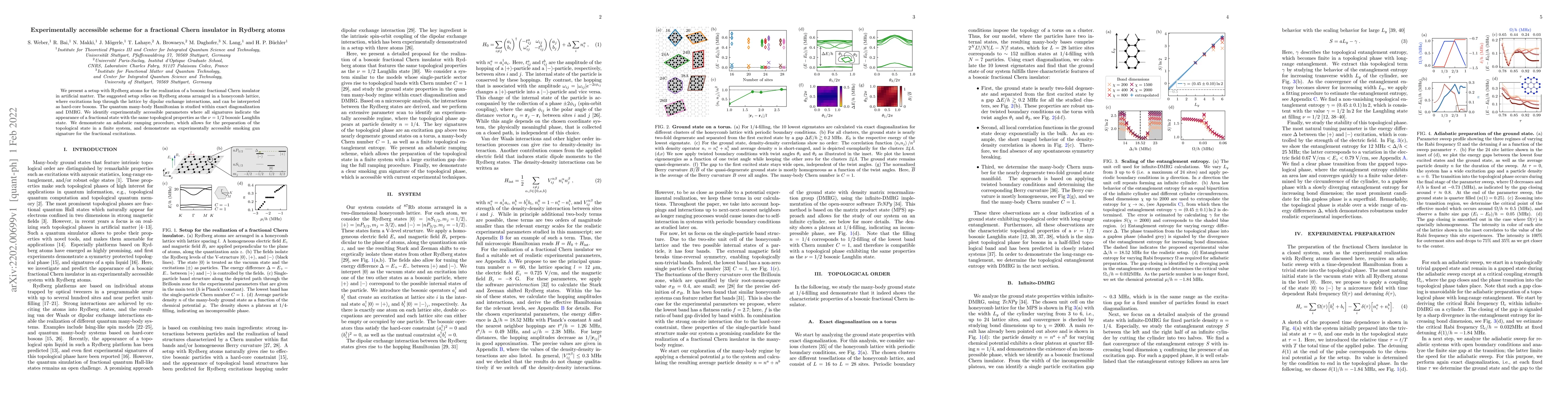 Thumbnail for Experimentally accessible scheme for a fractional Chern insulator in
  Rydberg atoms