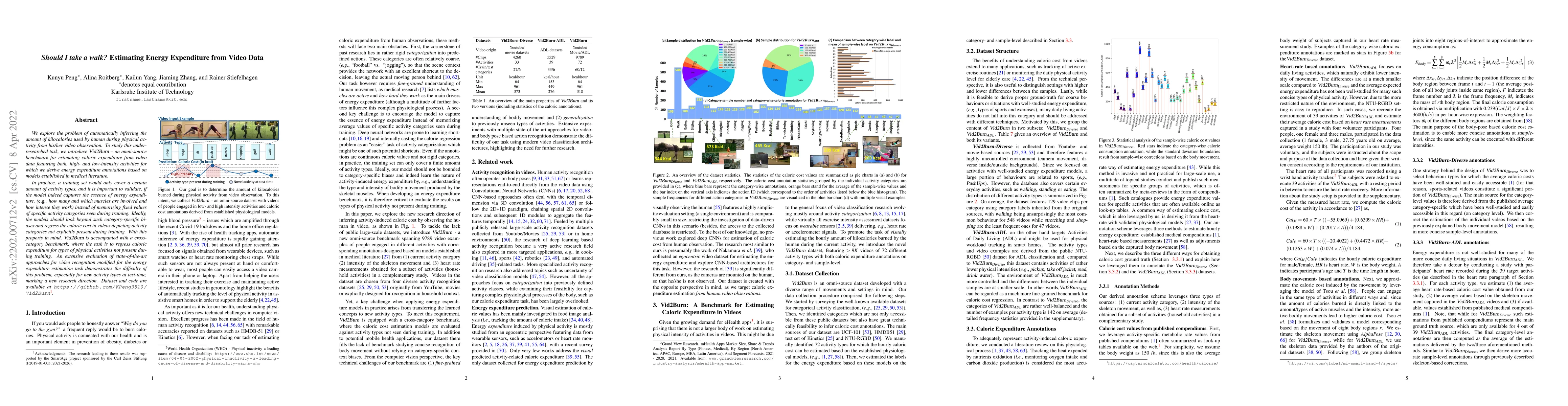 Thumbnail for Should I take a walk? Estimating Energy Expenditure from Video Data
