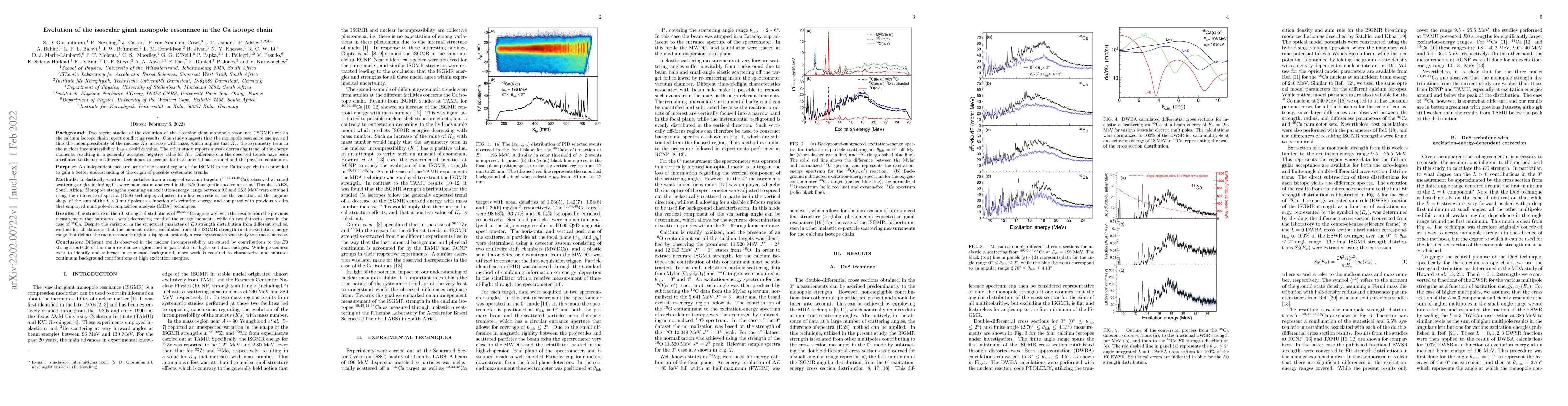 Thumbnail for Evolution of the isoscalar giant monopole resonance in the Ca isotope
  chain