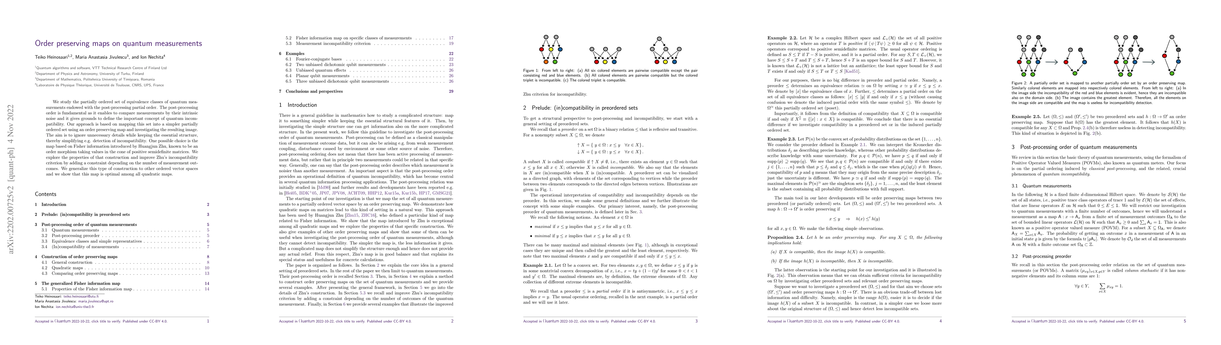 Thumbnail for Order preserving maps on quantum measurements