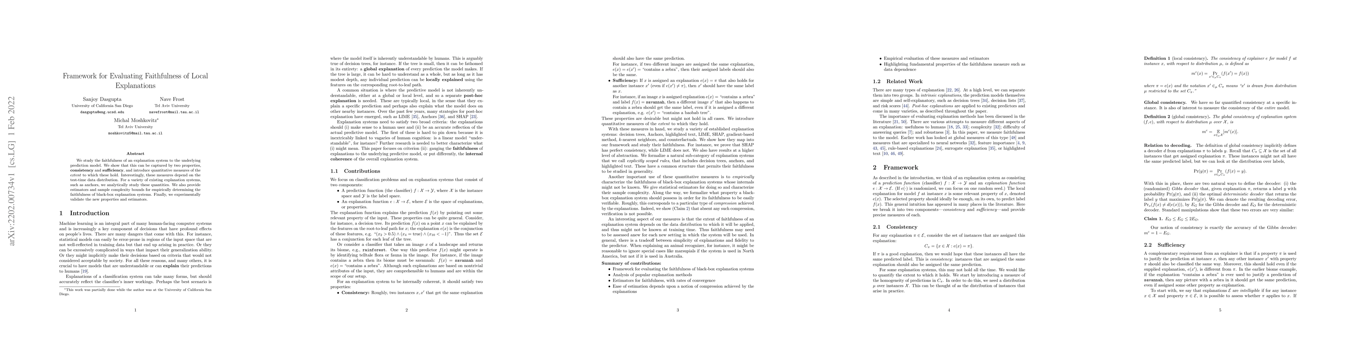 Thumbnail for Framework for Evaluating Faithfulness of Local Explanations