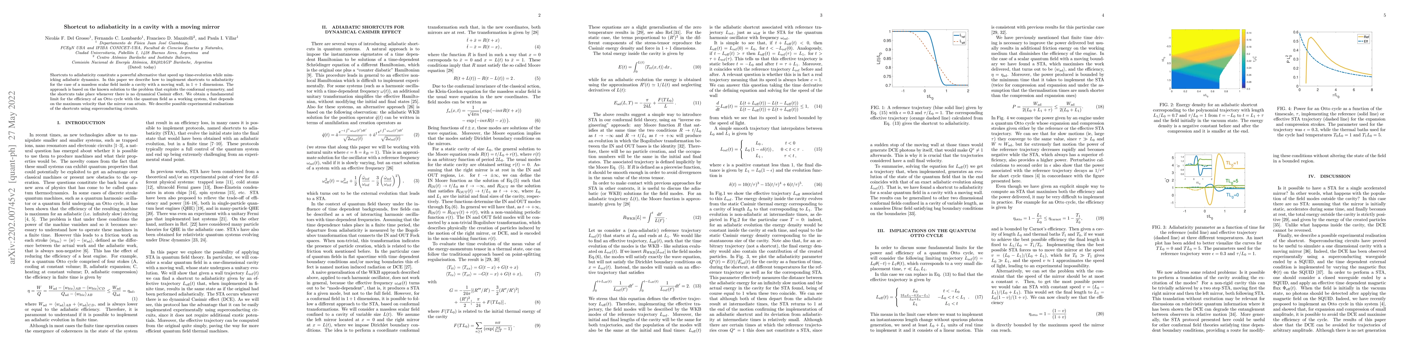 Thumbnail for A shortcut to adiabaticity in a cavity with a moving mirror