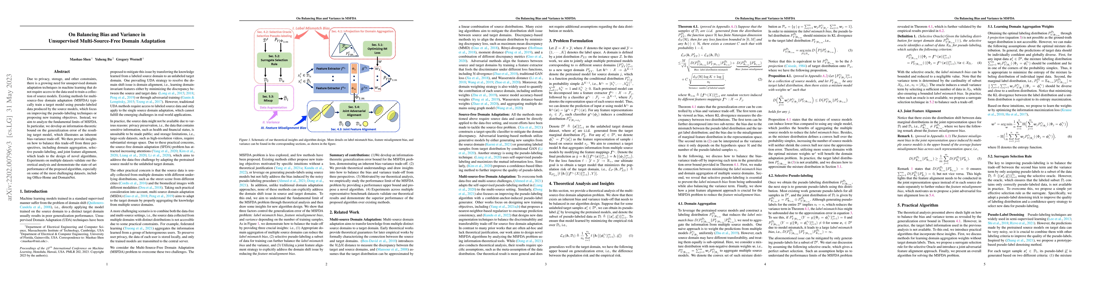 Thumbnail for On Balancing Bias and Variance in Unsupervised Multi-Source-Free Domain
  Adaptation
