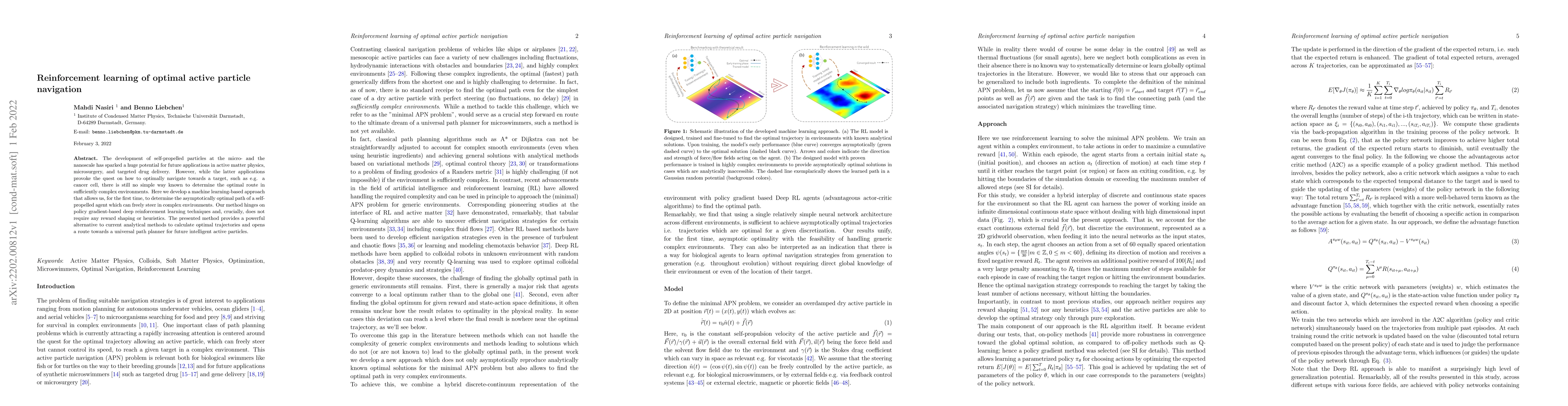 Thumbnail for Reinforcement learning of optimal active particle navigation
