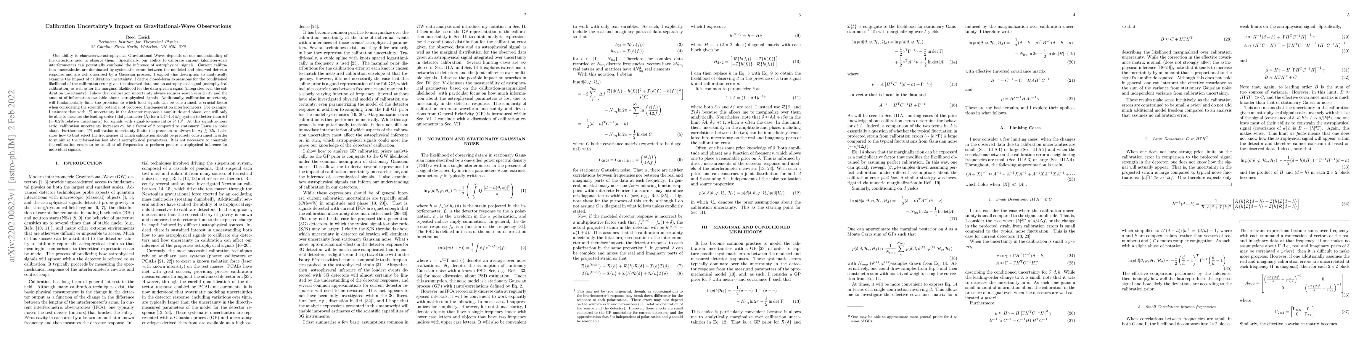 Thumbnail for Calibration Uncertainty's Impact on Gravitational-Wave Observations