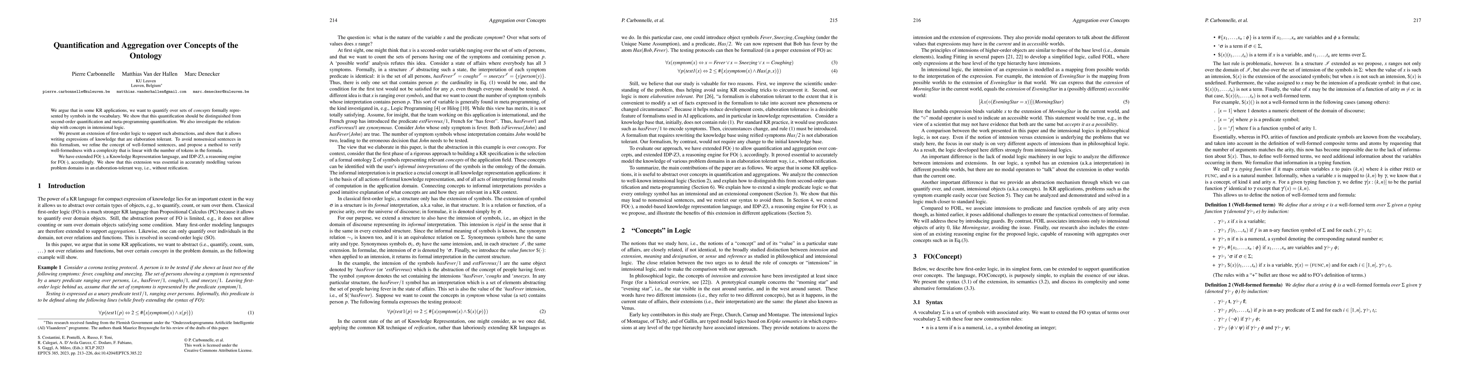 Thumbnail for Quantification and Aggregation over Concepts of the Ontology