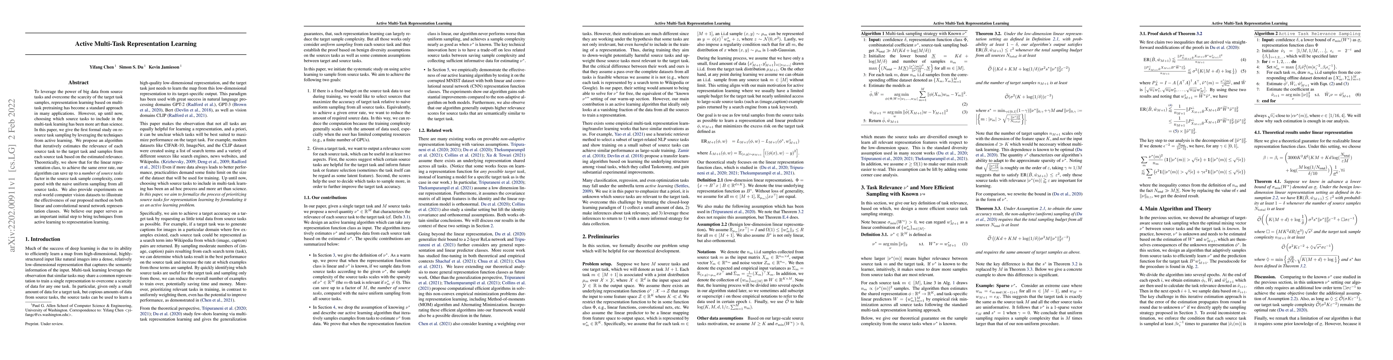 Thumbnail for Active Multi-Task Representation Learning