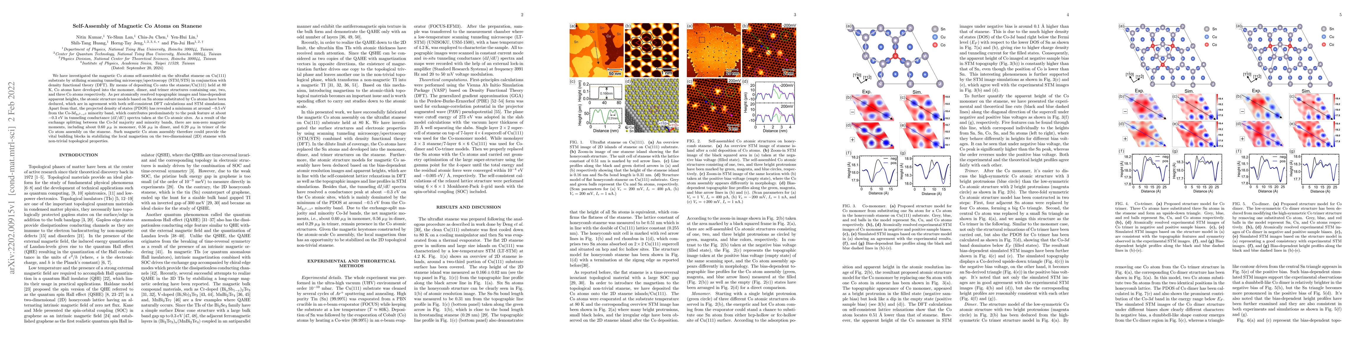 Thumbnail for Self-Assembly of Magnetic Co Atoms on Stanene