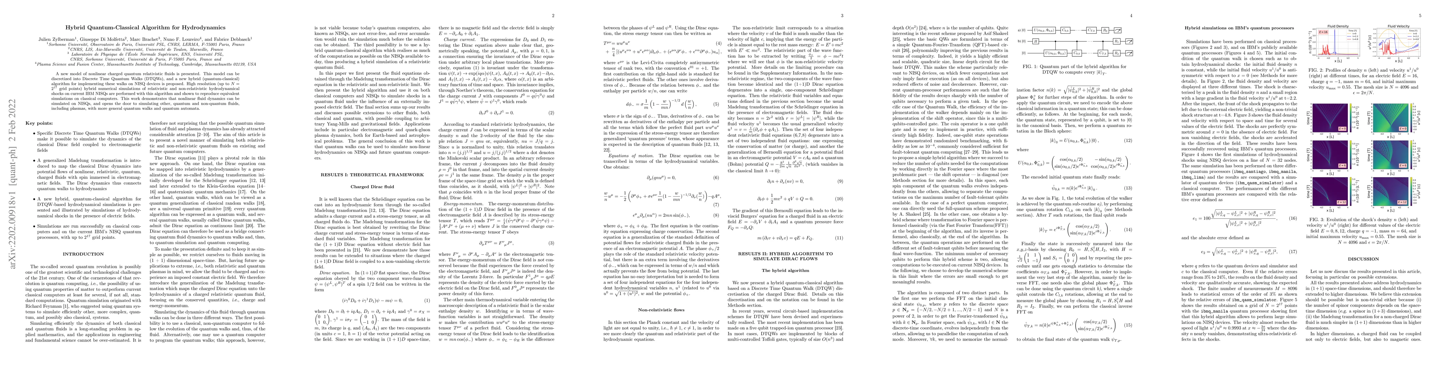 Thumbnail for Hybrid Quantum-Classical Algorithm for Hydrodynamics