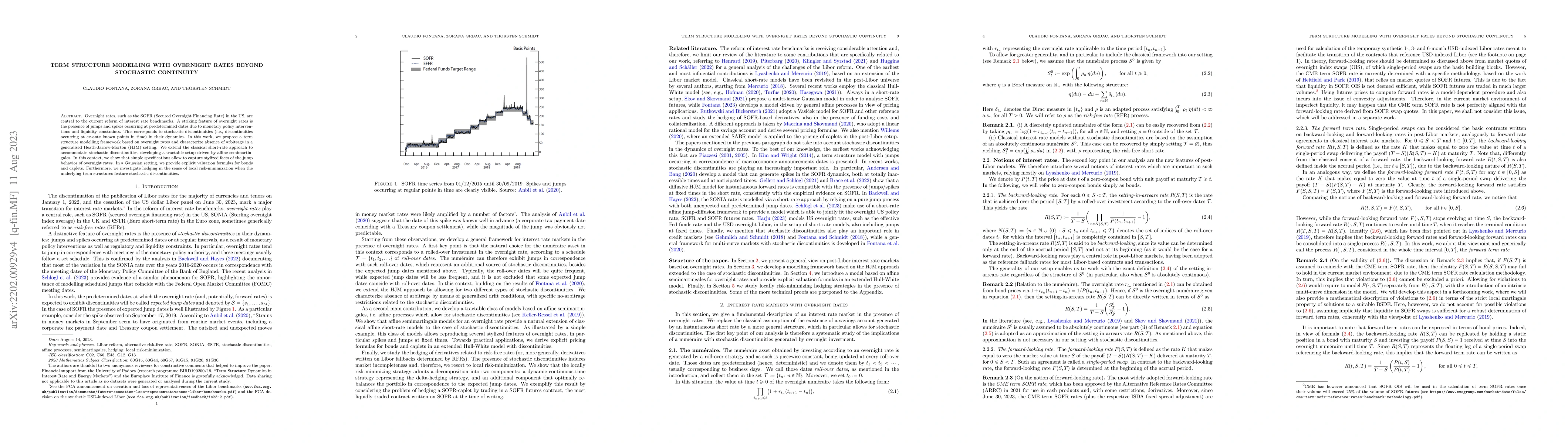 Thumbnail for Term structure modelling with overnight rates beyond stochastic
  continuity