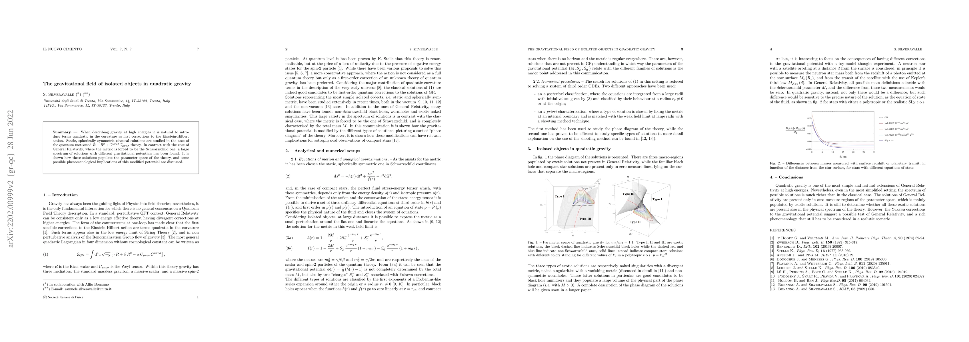 Thumbnail for The gravitational field of isolated objects in quadratic gravity