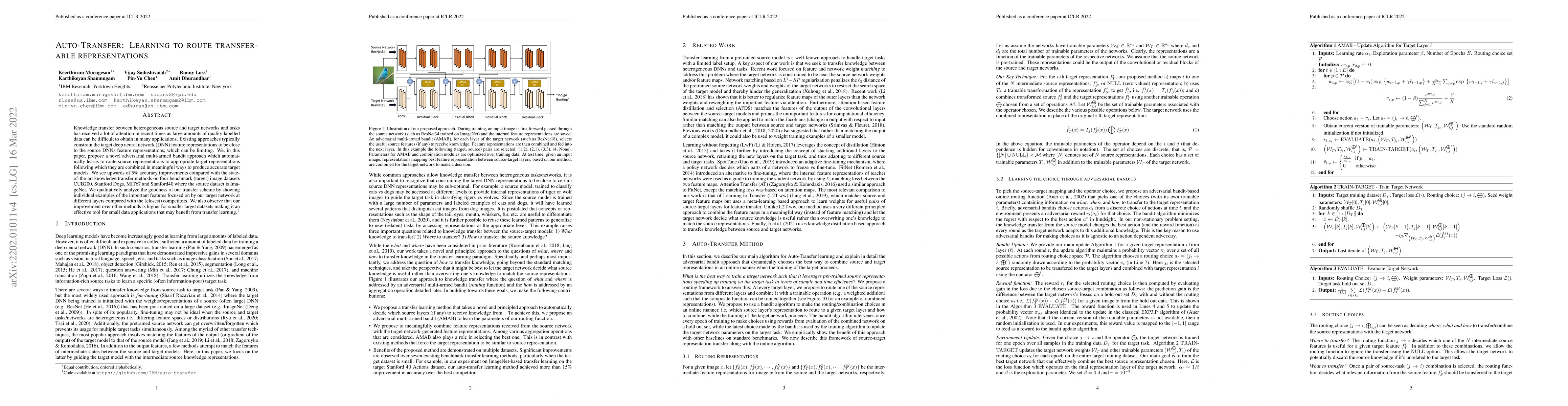 Thumbnail for Auto-Transfer: Learning to Route Transferrable Representations