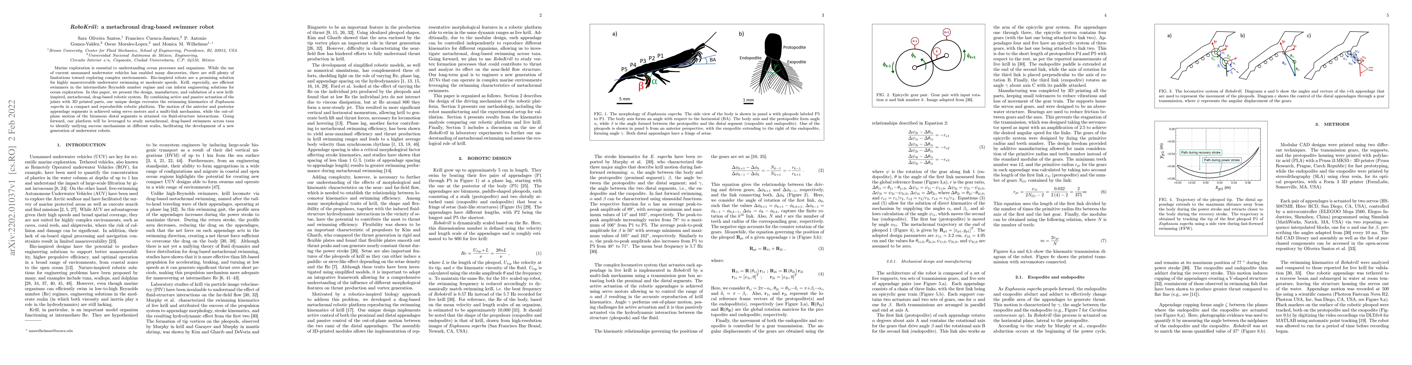 Thumbnail for RoboKrill : a metachronal drag-based swimmer robot