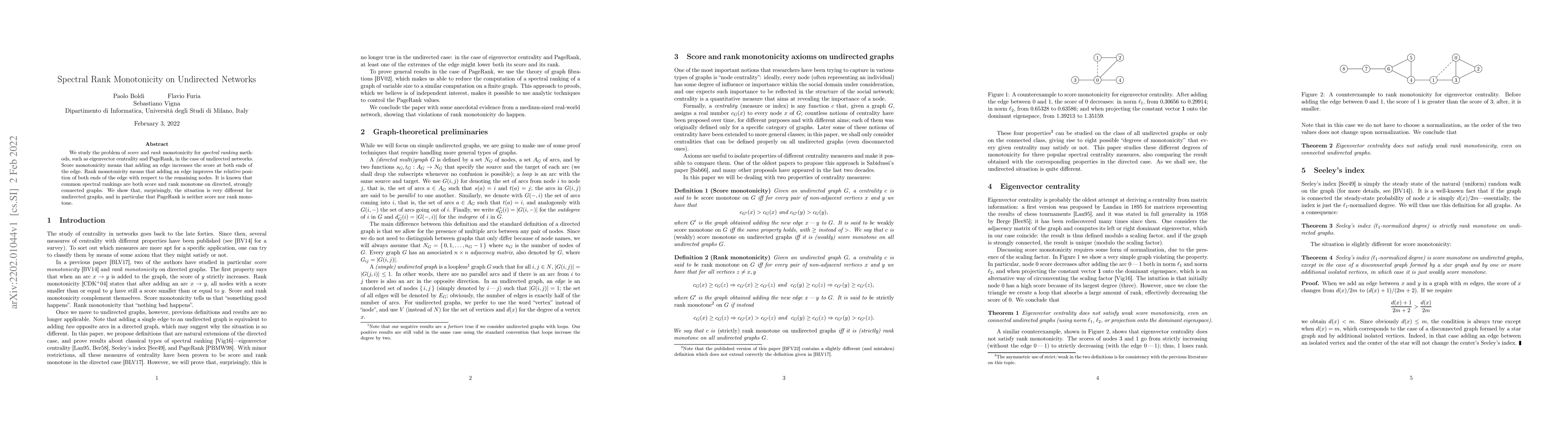Thumbnail for Spectral Rank Monotonicity on Undirected Networks