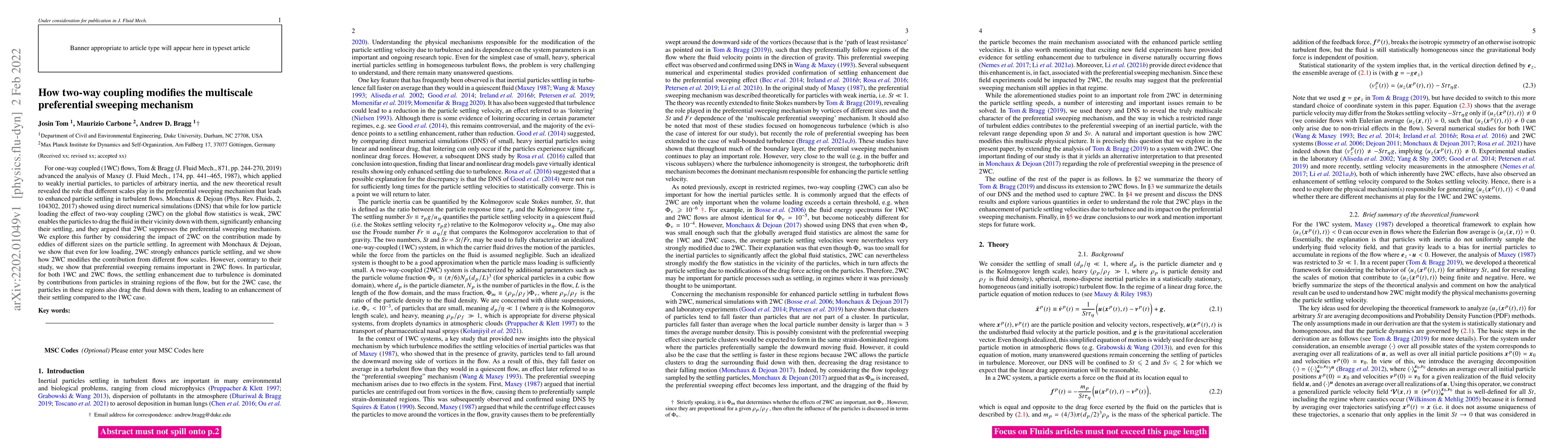 Thumbnail for How two-way coupling modifies the multiscale preferential sweeping
  mechanism