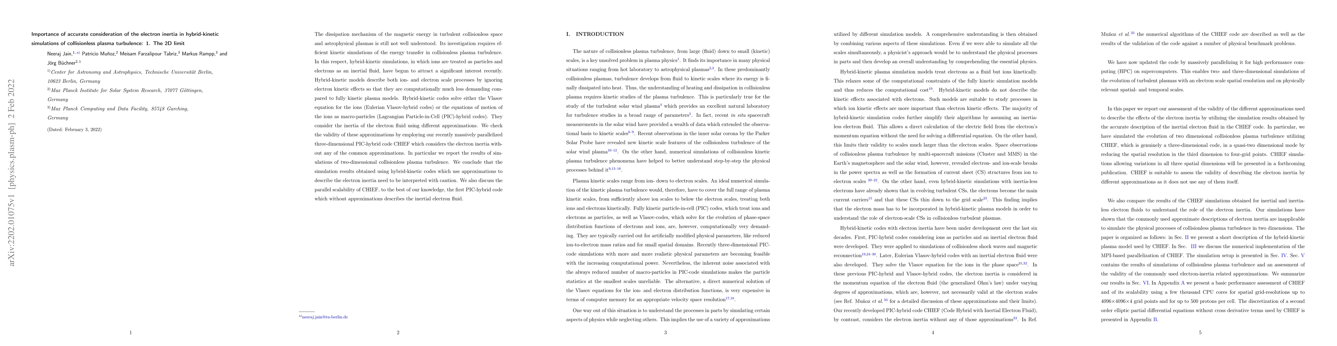 Thumbnail for Importance of accurate consideration of the electron inertia in
  hybrid-kinetic simulations of collisionless plasma turbulence: 1. The 2D
  limit