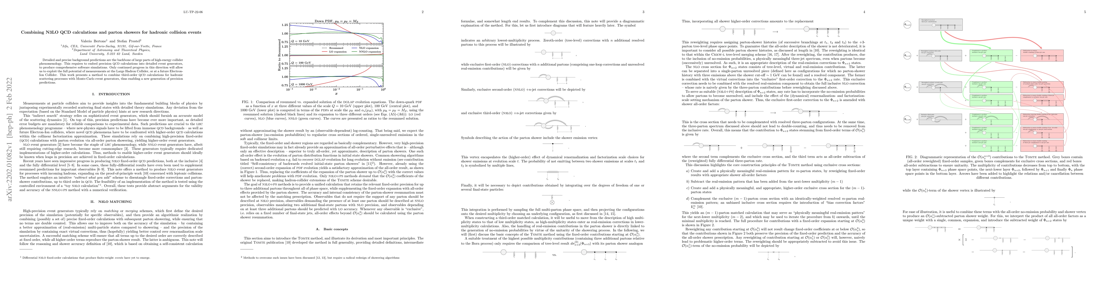 Thumbnail for Combining N3LO QCD calculations and parton showers for hadronic
  collision events
