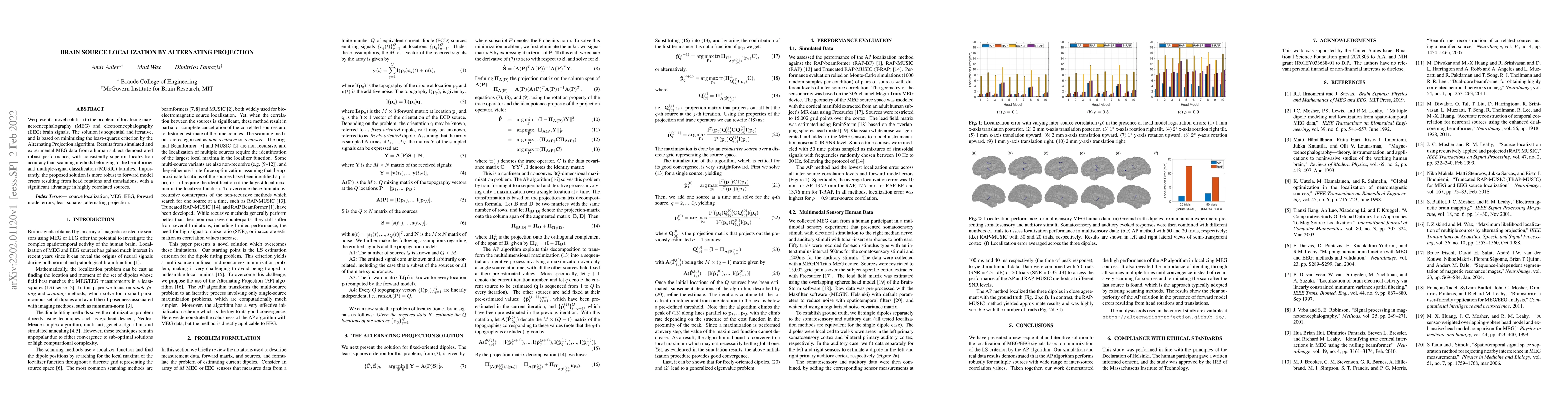 Thumbnail for Brain Source Localization by Alternating Projection