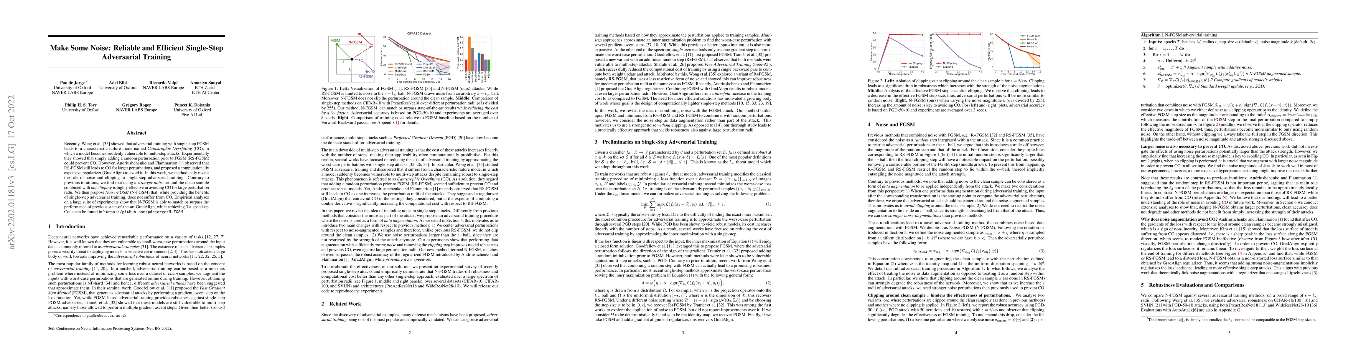 Thumbnail for Make Some Noise: Reliable and Efficient Single-Step Adversarial Training