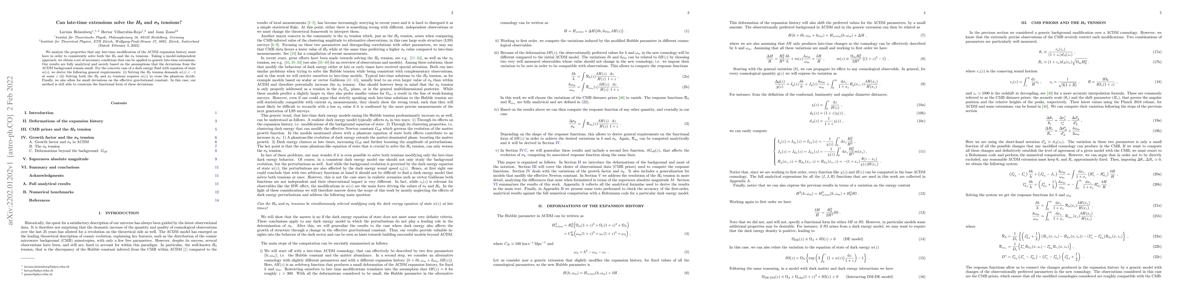 Thumbnail for Can late-time extensions solve the $H_0$ and $\sigma_8$ tensions?