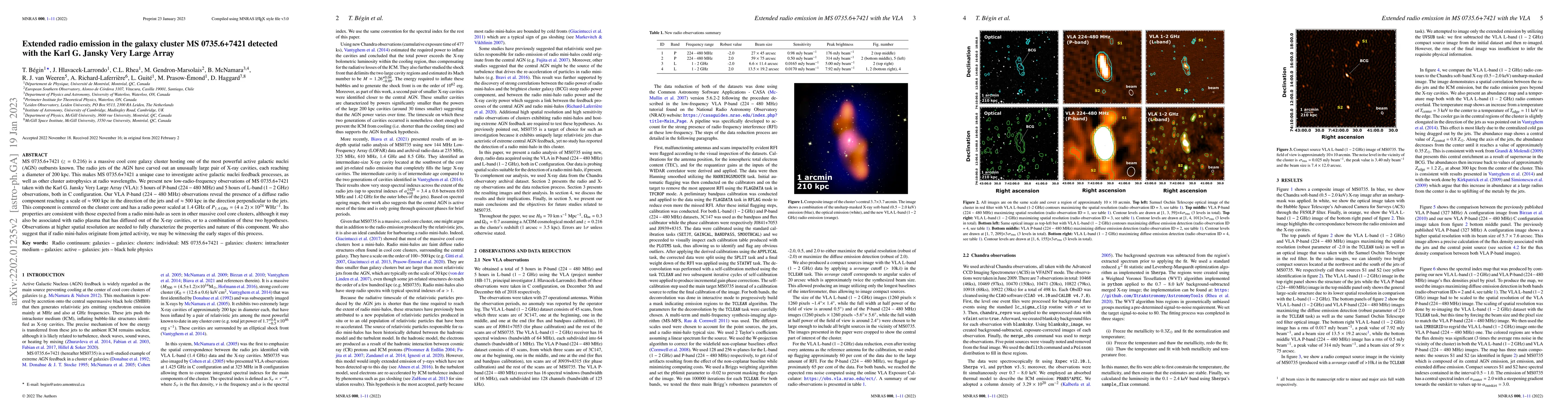 Thumbnail for Extended radio emission in the galaxy cluster MS 0735.6+7421 detected
  with the Karl G. Jansky Very Large Array