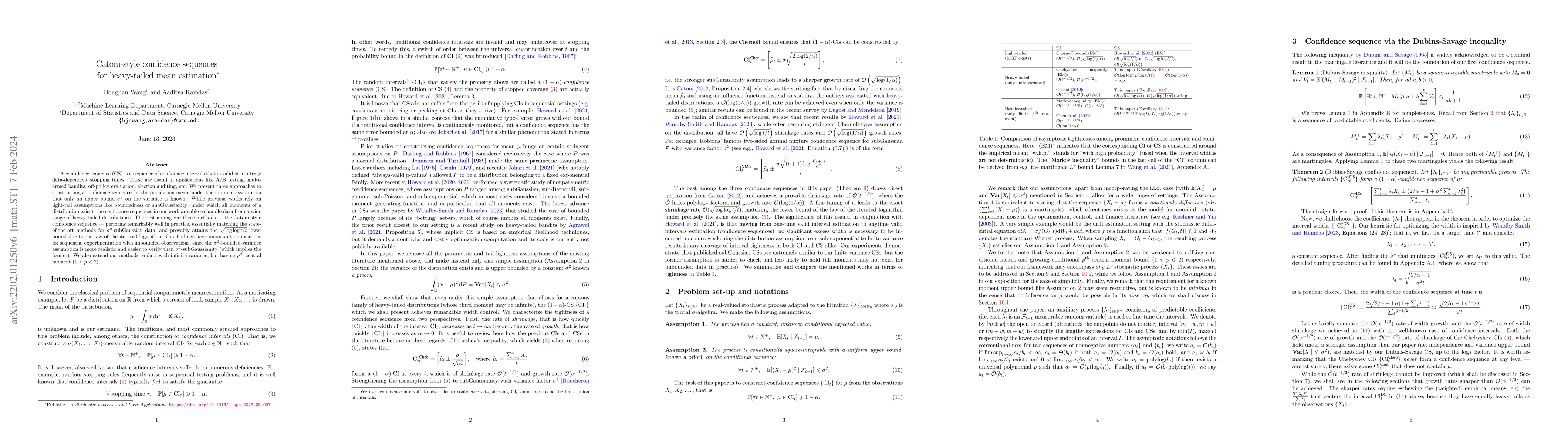 Thumbnail for Catoni-style confidence sequences for heavy-tailed mean estimation
