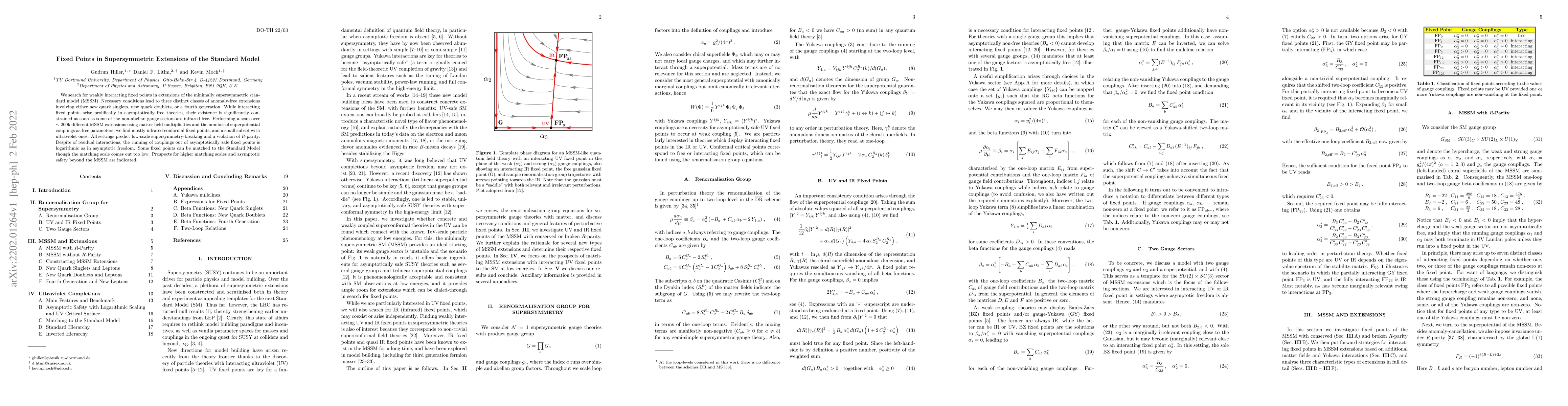 Thumbnail for Fixed Points in Supersymmetric Extensions of the Standard Model