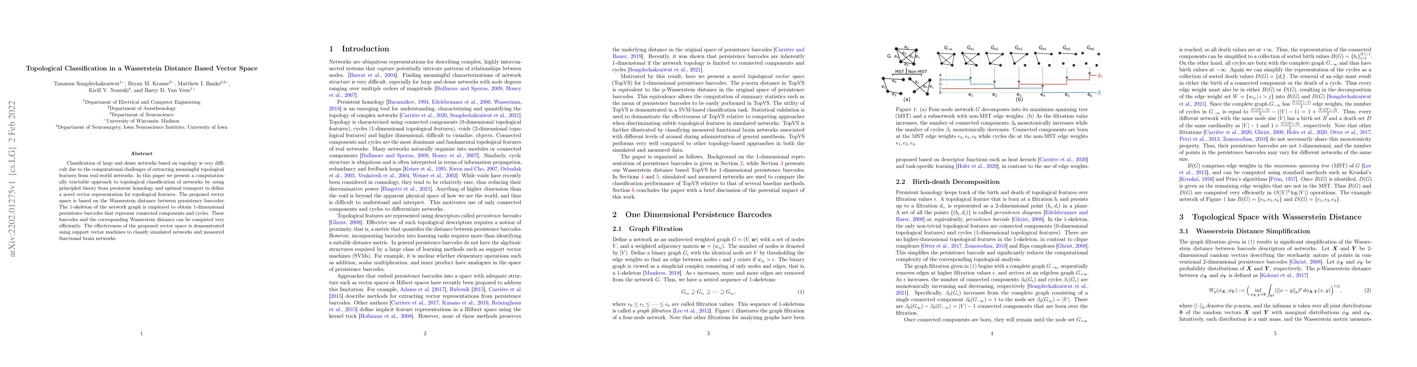 Thumbnail for Topological Classification in a Wasserstein Distance Based Vector Space