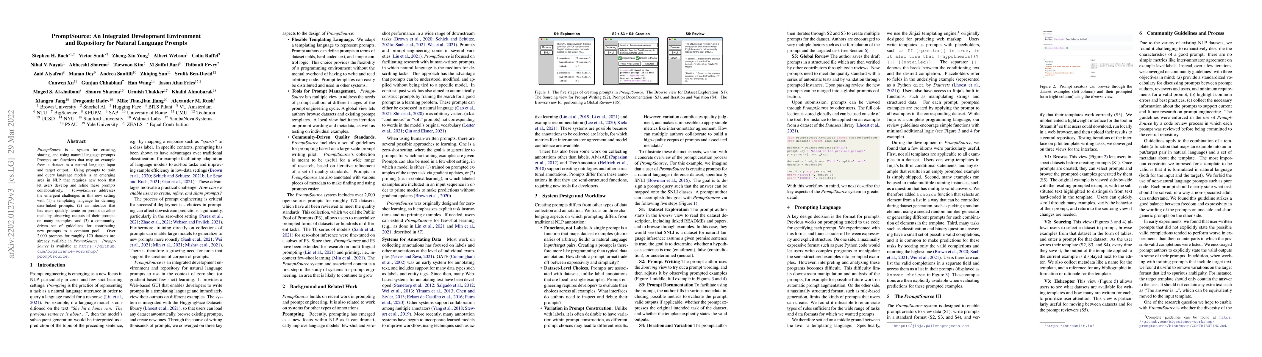 Thumbnail for PromptSource: An Integrated Development Environment and Repository for
  Natural Language Prompts