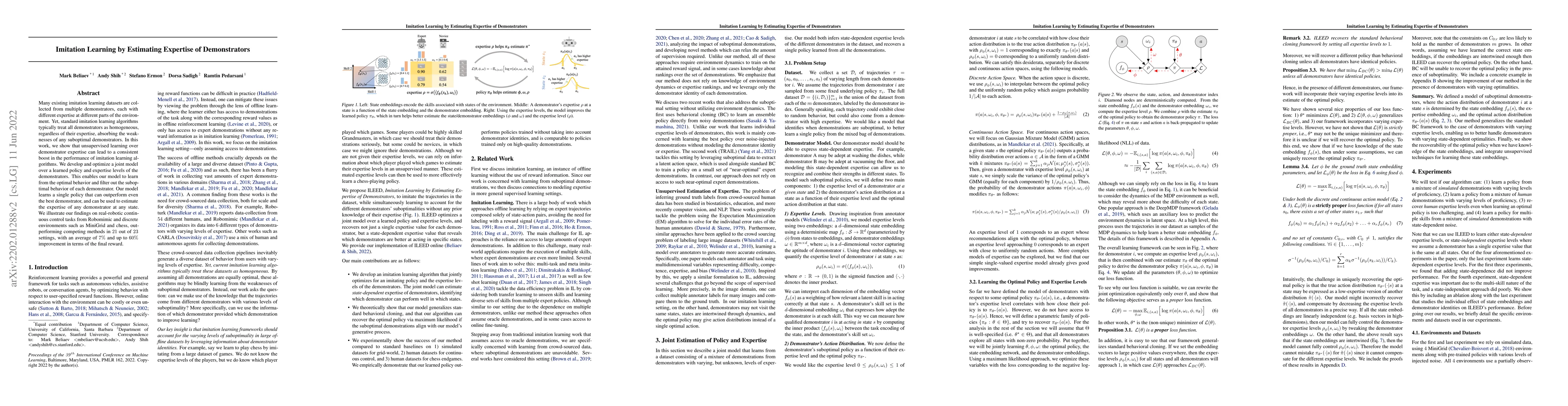 Thumbnail for Imitation Learning by Estimating Expertise of Demonstrators