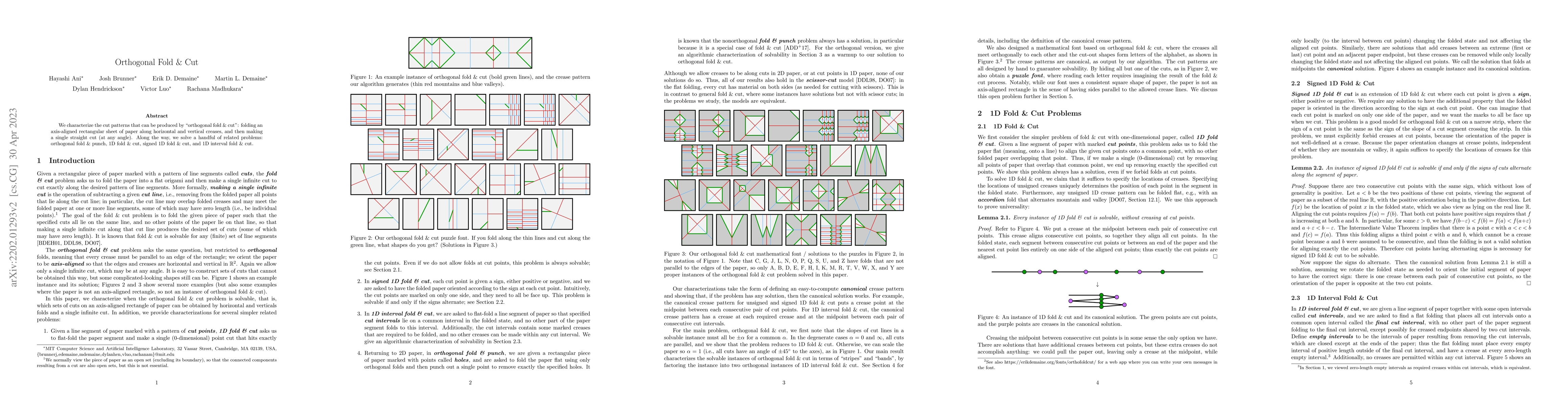 Thumbnail for Orthogonal Fold & Cut