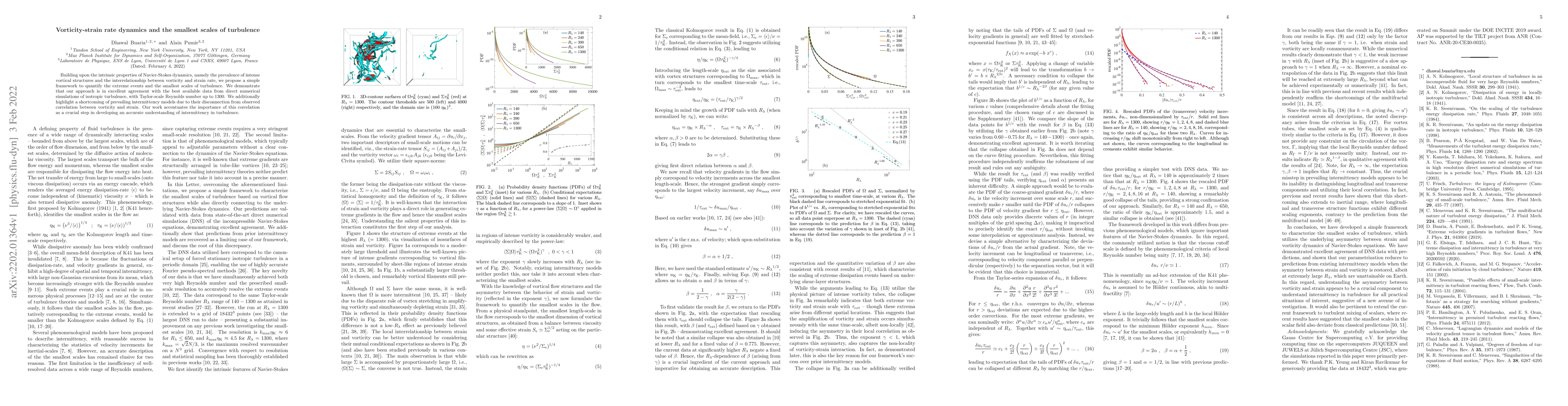 Thumbnail for Vorticity-strain rate dynamics and the smallest scales of turbulence