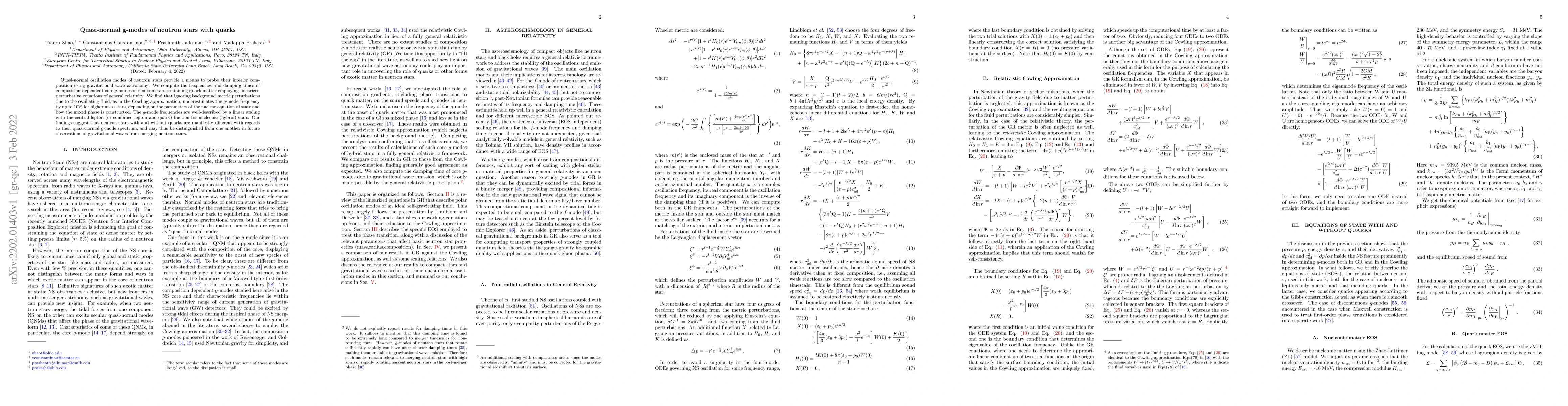 Thumbnail for Quasi-normal g-modes of neutron stars with quarks